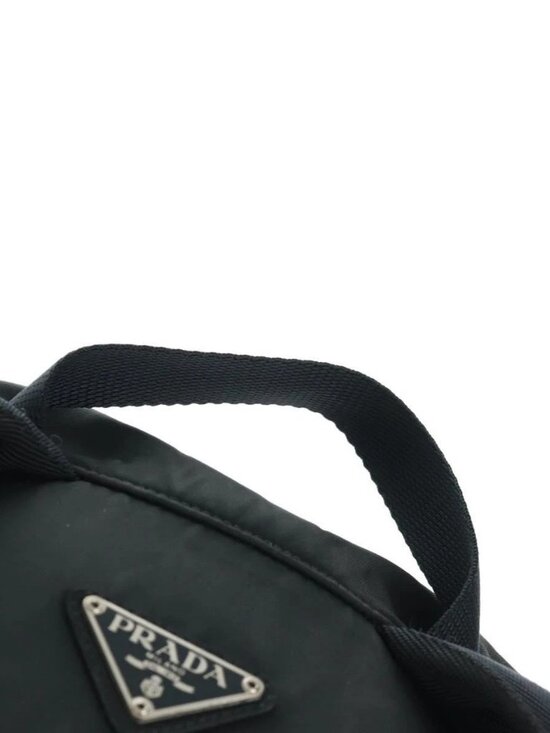 PRADA Backpack Nylon Black Silver Auth bs31873 main image 4